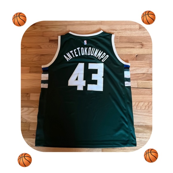 Milwaukee Bucks Thanasis Antetokounmpo Youth Fanatics Branded Jersey*